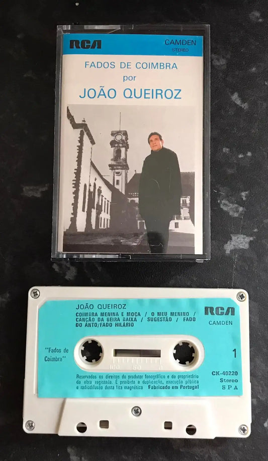 Joao Queiroz, Fados De Coimbra Por Joao Queiroz, RCA, CK-40220, Vintage Cassette Magretro