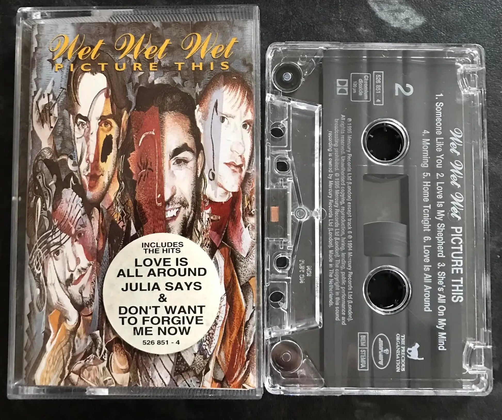 Wet Wet Wet, Picture This Album, Mercury, 526 851-4, Vintage Cassette Magretro