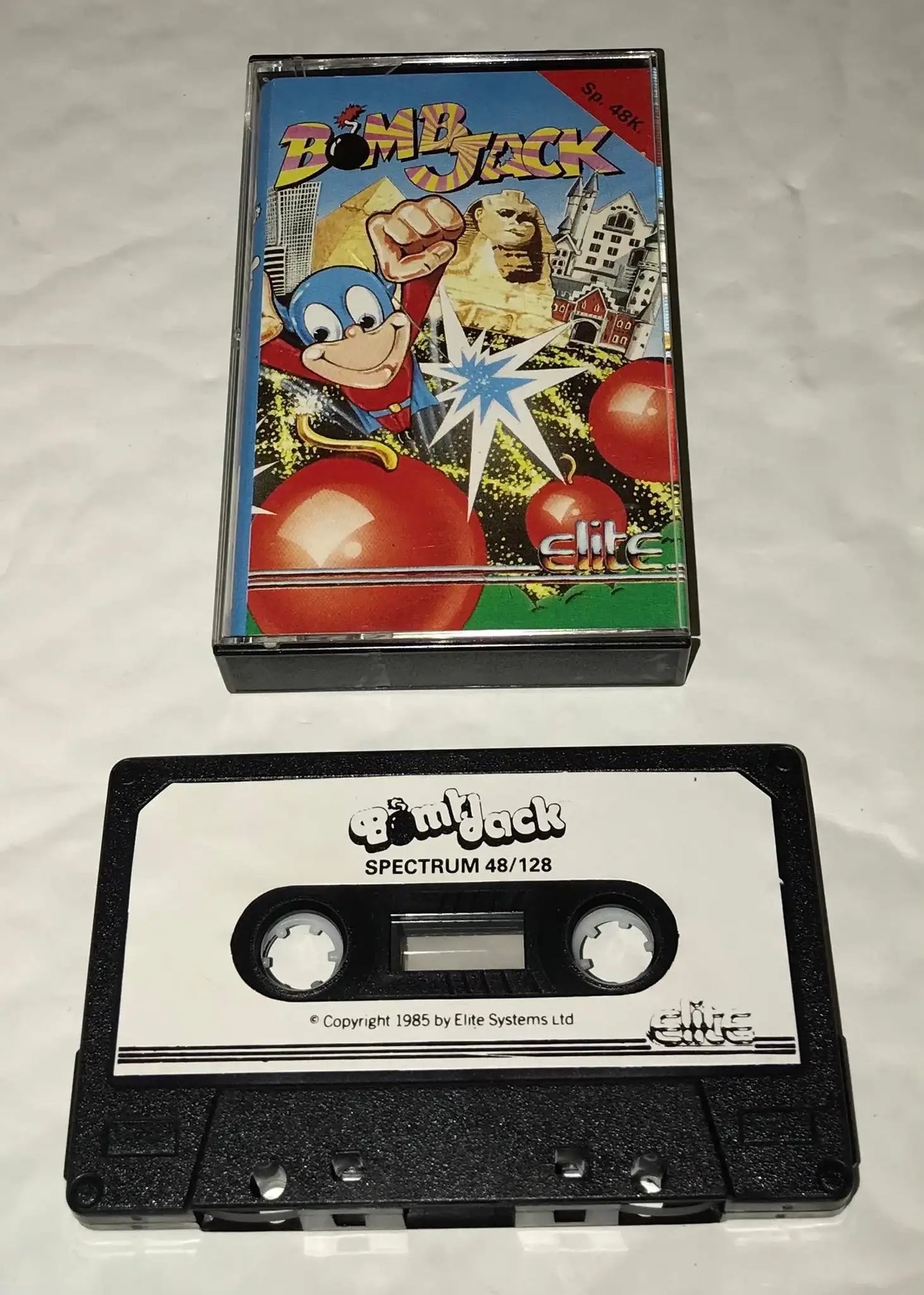 Bomb Jack, ZX Spectrum game original Elite release, (RARE), Working Magretro