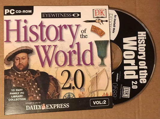 History Of The World 2.0 - Vol.2 / Newspaper Promo- PC GAME CD rom Magretro