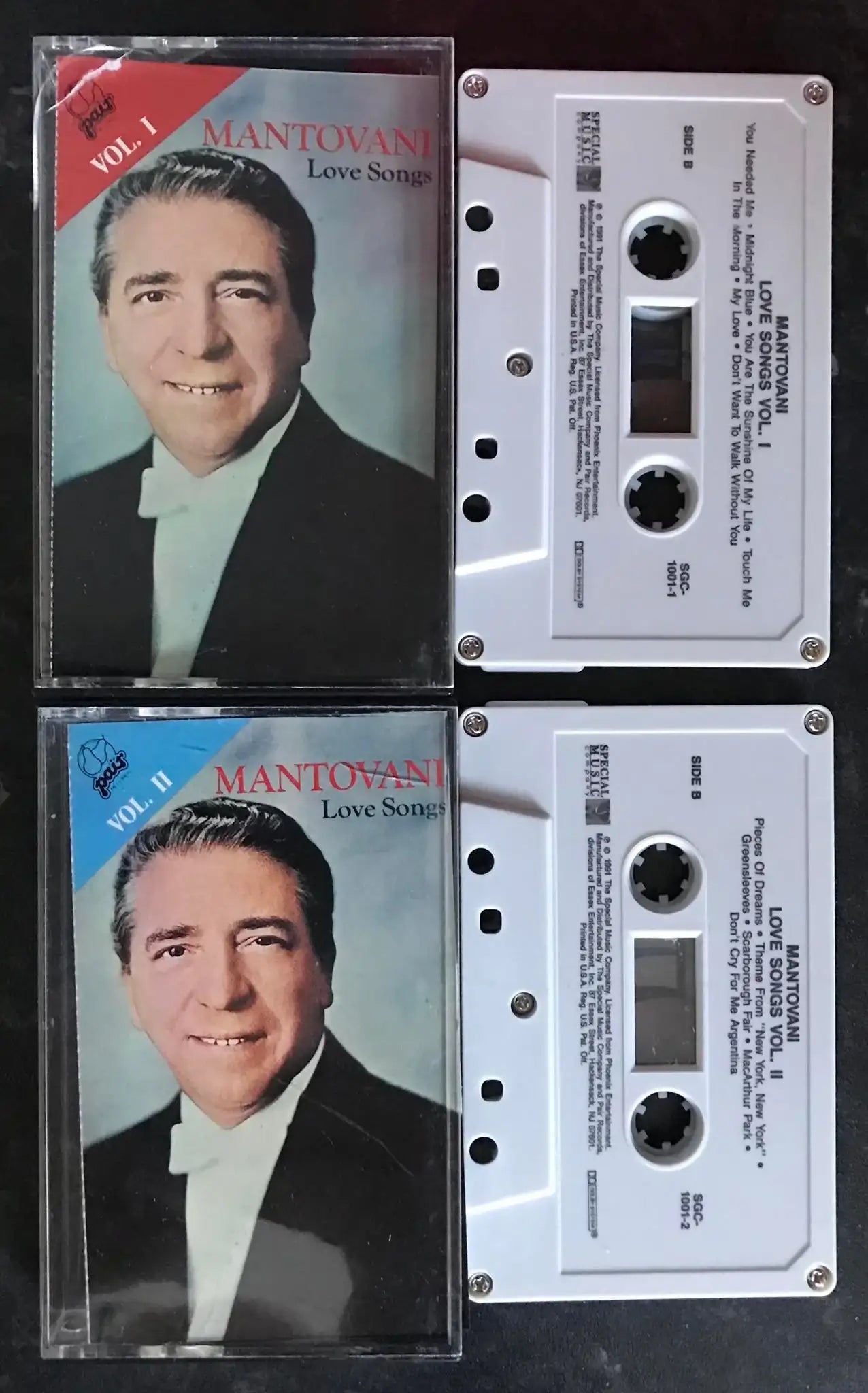 Mantovani Love Songs, Volume I and II and III, Triple Album, SGC-1001-1 Magretro