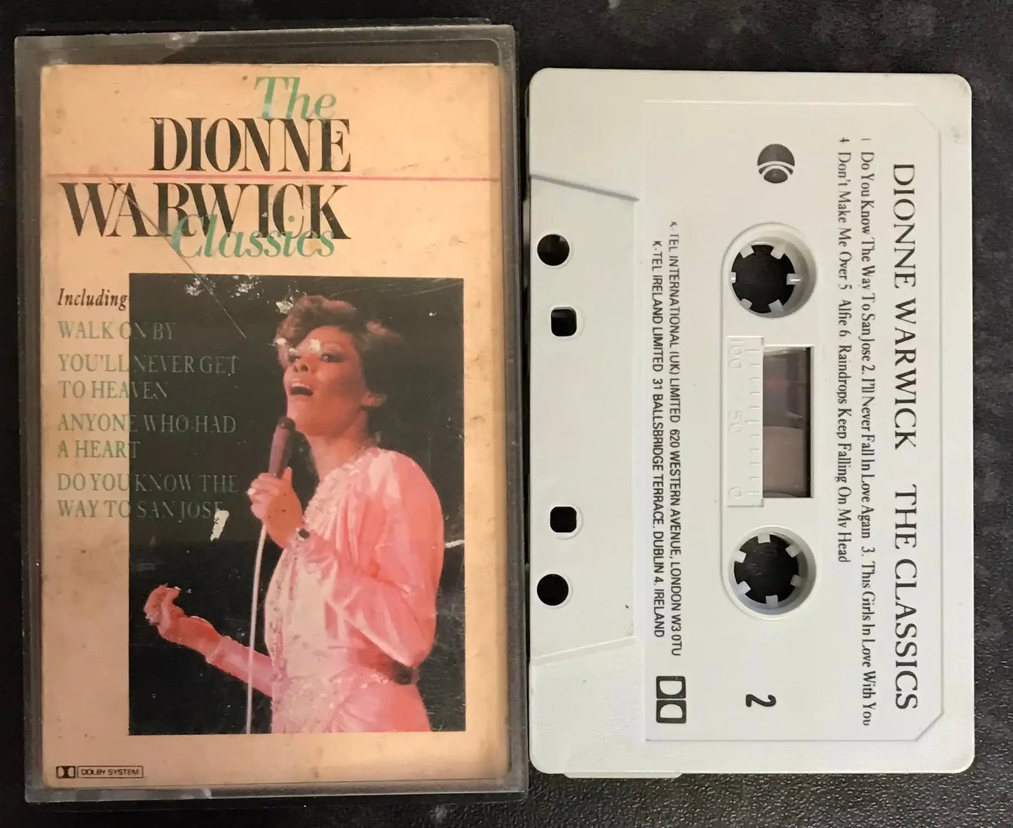 Dionne Warwick, The Classics Album, K-Tel, CE 2340, Vintage Cassette Magretro