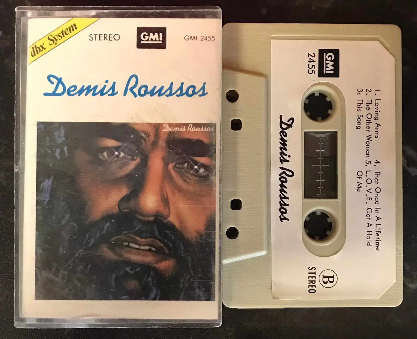 Demis Roussos Album, Bootleg SIngapore, gmi 2455, Vintage Cassette Magretro