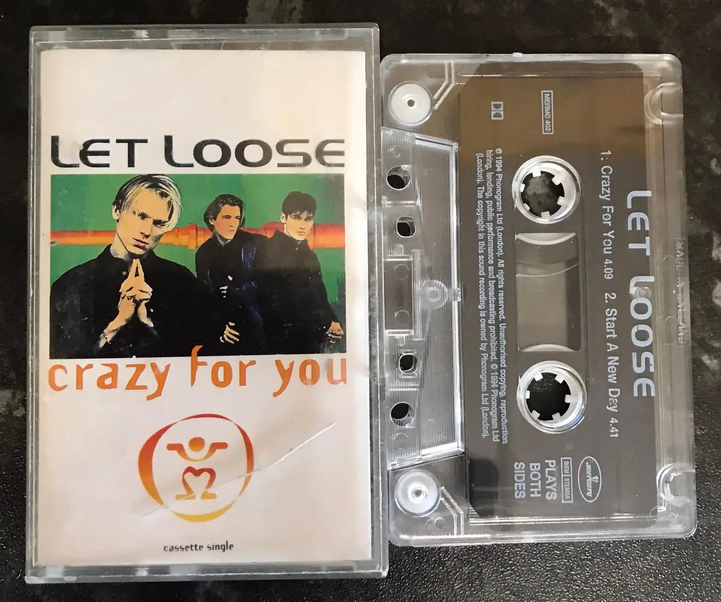 Let Loose, Crazy For You Single, Mercury, MERMC 402, Vintage Cassette Magretro