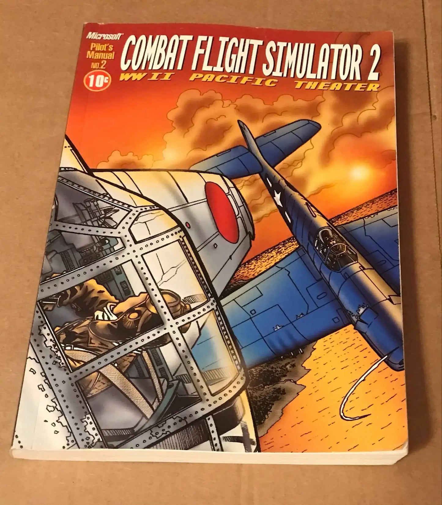 Microsoft Combat Flight Simulator 2 - WWII Pacific Theater Pilots Manual no.2 Magretro