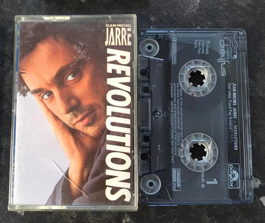 Jean Michel Jarre, Revolutions Album, Polydor ?Label, POLHC 45, Vintage Cassette Magretro