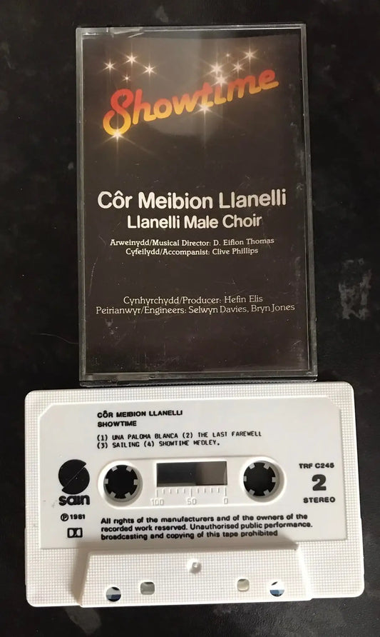 Showtime, Llanelli Male Choir, trf c245, Cor Meibion Llanelli, Vintage Cassette Magretro