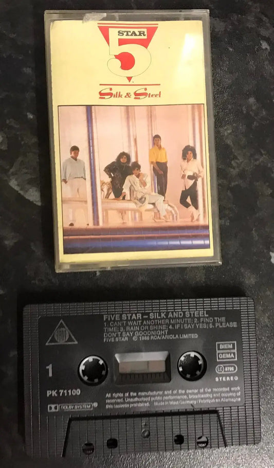 Five Star, Album Title, Silk And Steel Album, Tent, PK 71100, Vintage Cassette Magretro