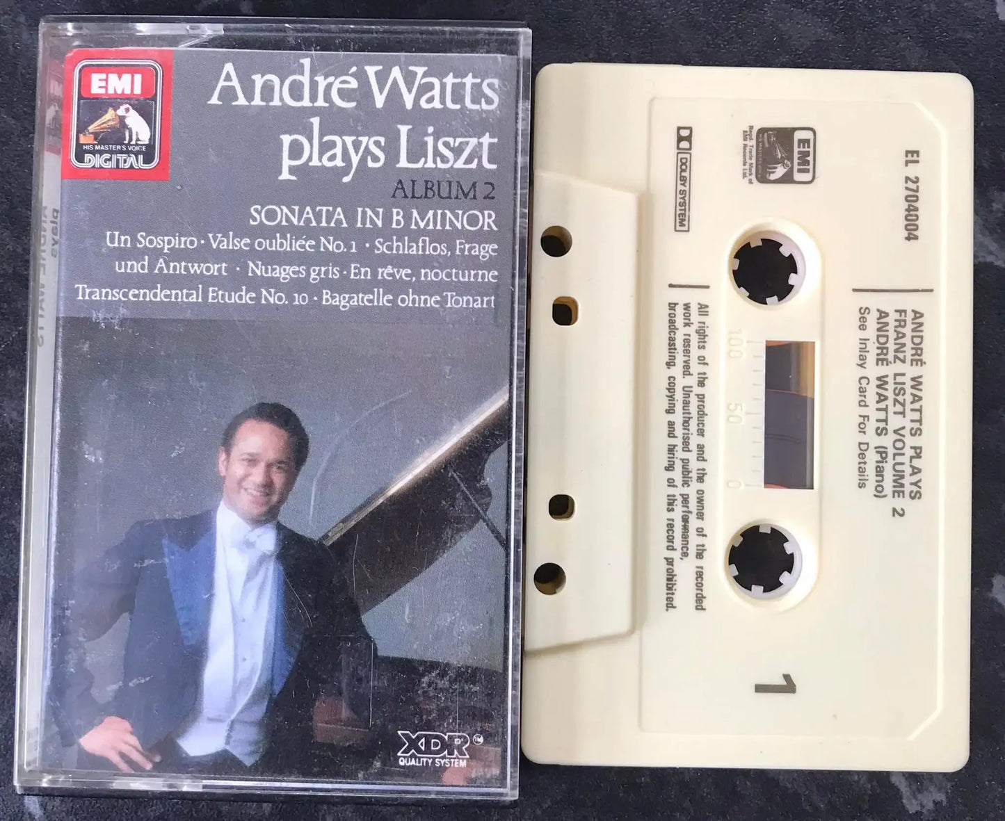 Andre Watts plays Liszt, Album 2, el 2700400 4, EMI, Vintage Cassette Magretro