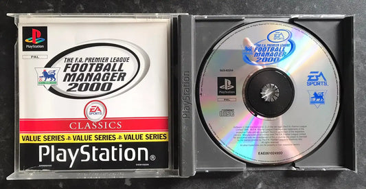 The F.A. Premier League Football Manager 2000, PS1 Playstation One(PAL UK) Magretro