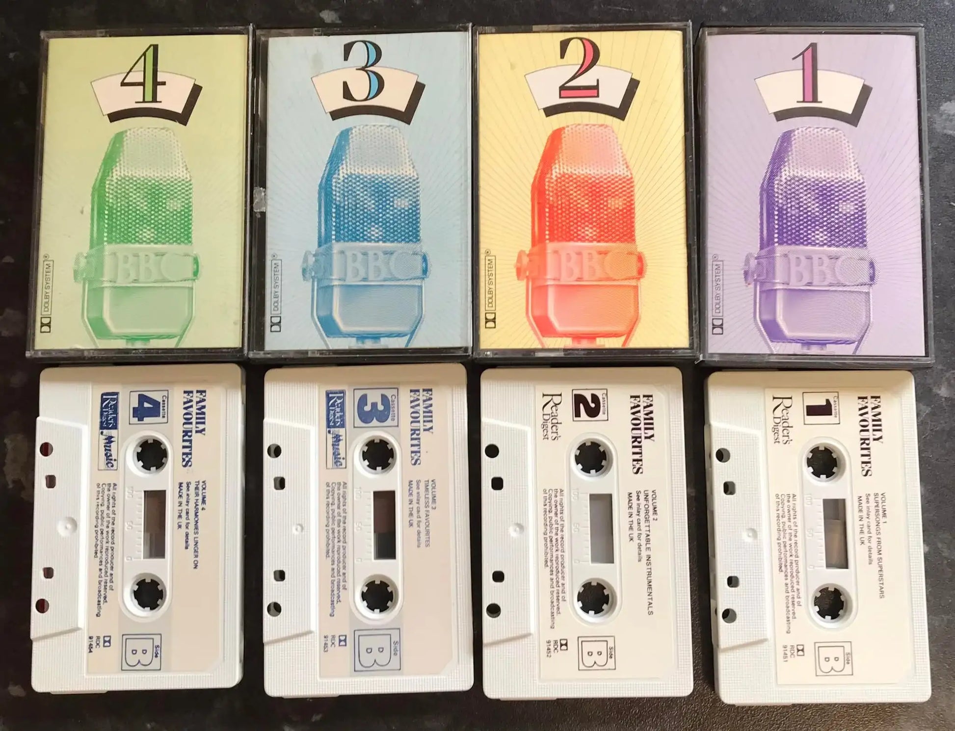 Family Favourites Album, 4 tape set, Reader's Digest, RDC 91451 Magretro