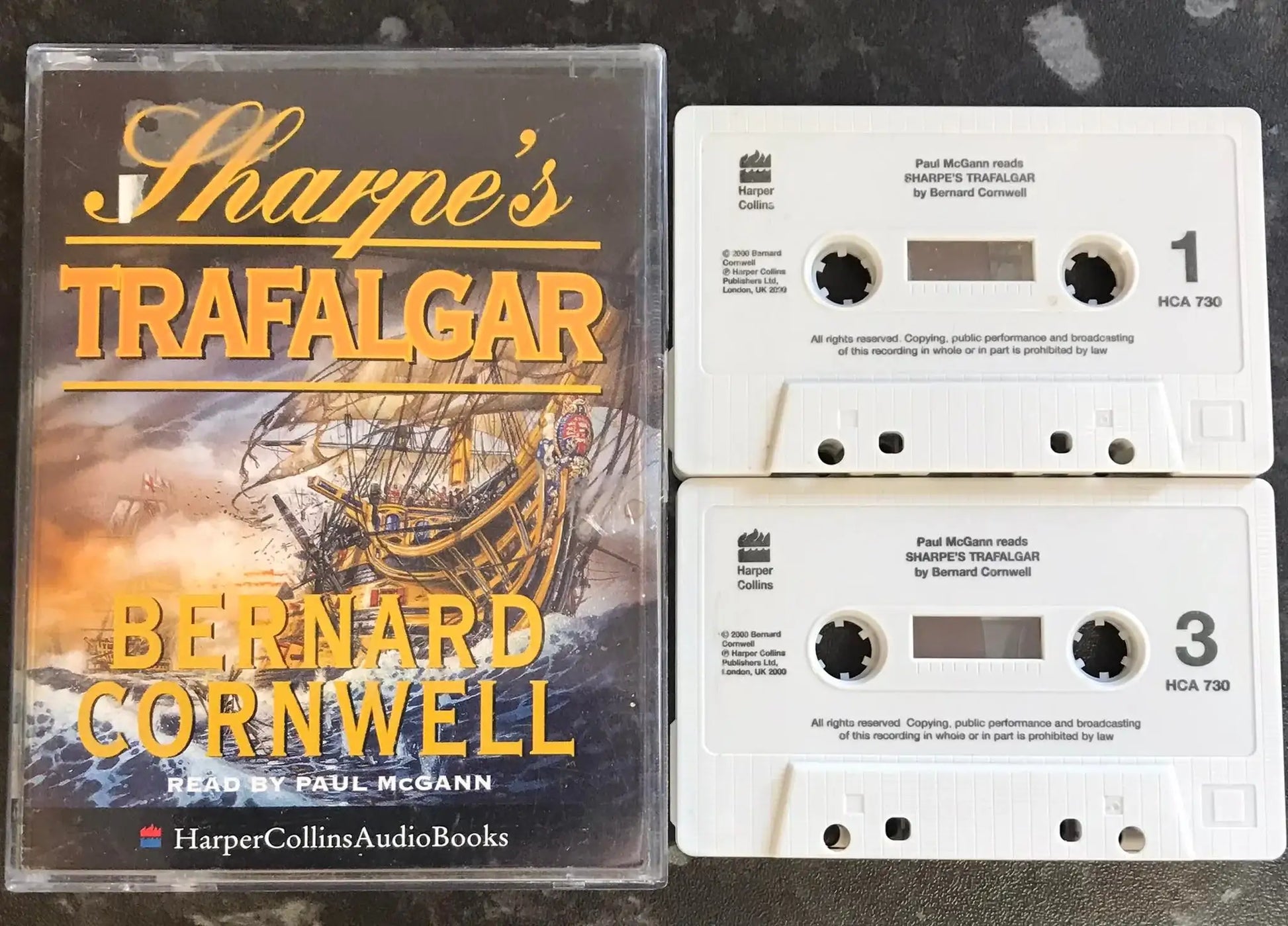 Sharpe's Trafalgar Audiobook, Bernard Cornwell, HarperCollins, HCA 730 Magretro