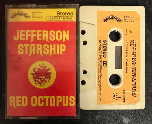 Jefferson Starship, Red Octopus, Grunt Label, BFK1 0999, Vintage Cassette Magretro