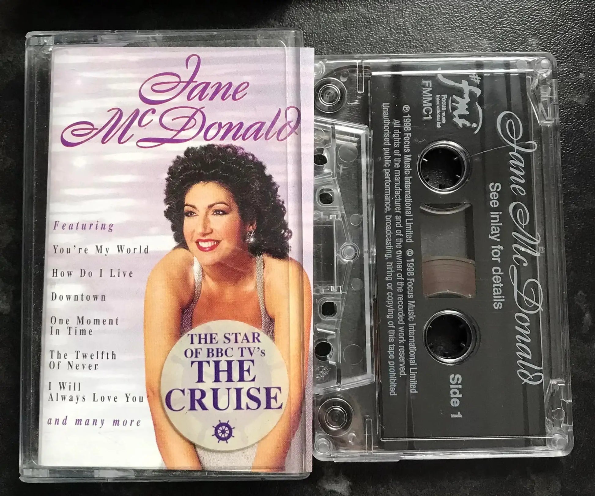 Jane McDonald Album, Focus Music International, FMMC1, Vintage Cassette Magretro