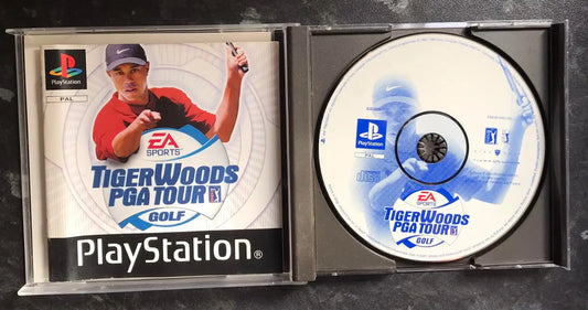 Tiger Woods PGA Tour Golf, PS1 Playstation One Game Boxed (PAL UK), no instr Magretro