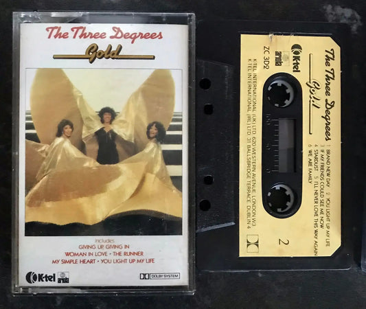 The Three Degrees, Gold Album, K-Tel, ZC 3D2, Vintage Cassette Magretro