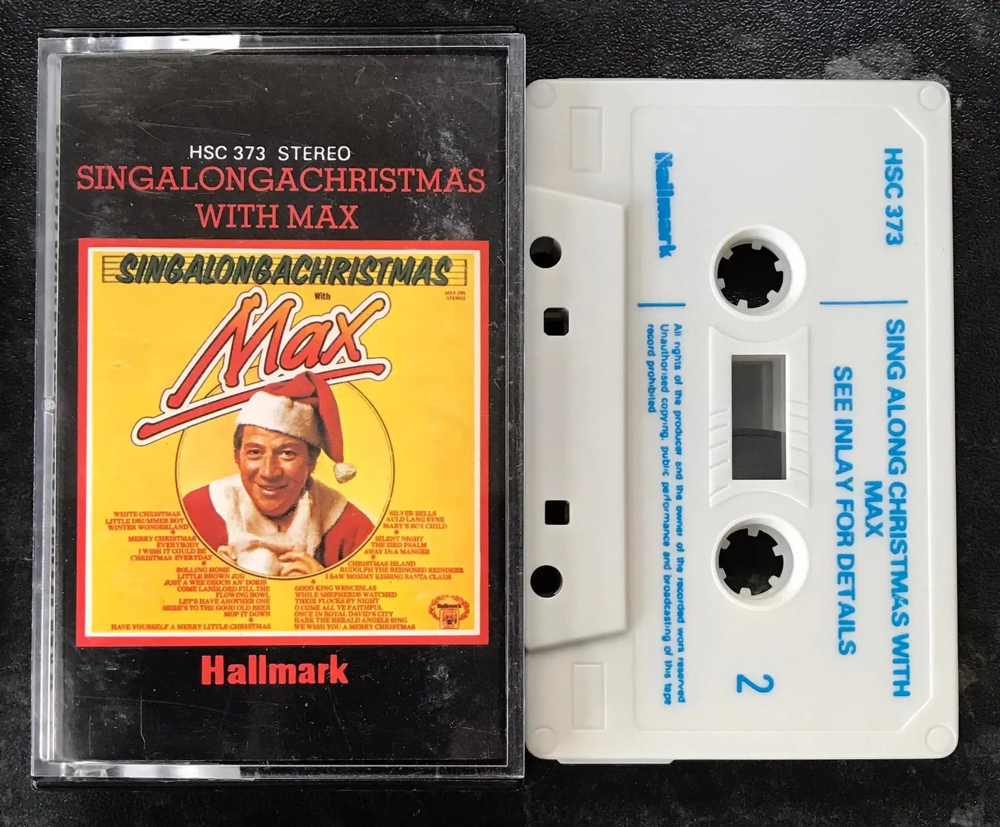Max Bygraves, Singalongachristmas Album, HALLMARK, HSC 373, Vintage Cassette Magretro