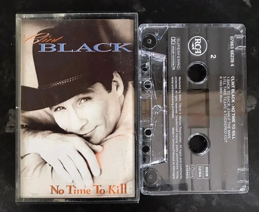 Clint Black, No Time To Kill Album, RCA Records, 07863 66239 4, Vintage Cassette Magretro