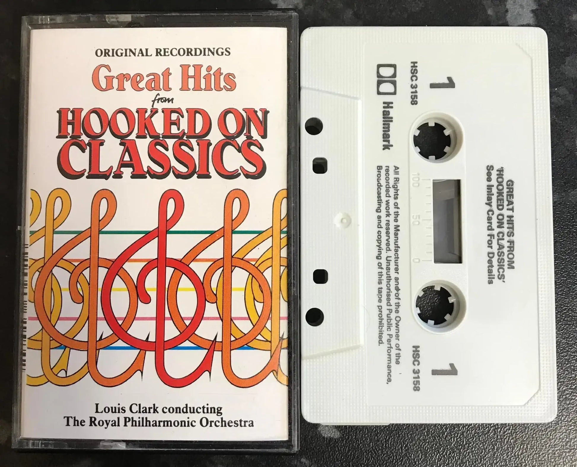 Great Hits from Hooked On Classics, Hallmark, HSC 3158, Vintage Cassette Magretro