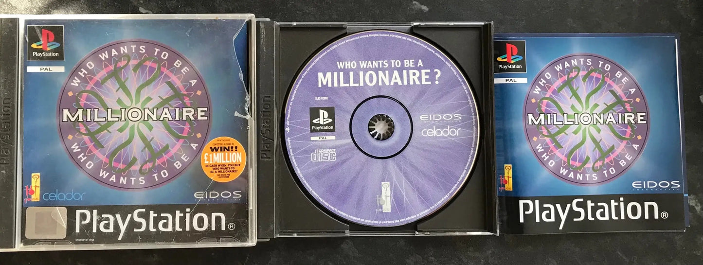 Who Wants To Be A Millionaire?, PS1 Playstation One Game Boxed (PAL UK) Magretro