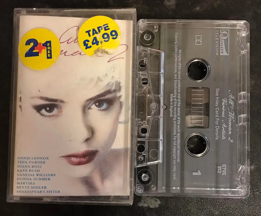 All Woman 2 album, QUALITY TELEVISION, QTVC 012, Vintage Cassette Magretro