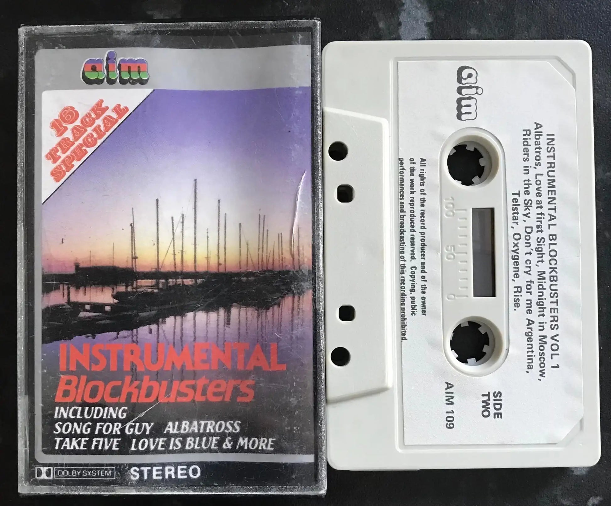 Instrumental Blockbusters Album, Volume 1, aim 109, Vintage Cassette Magretro