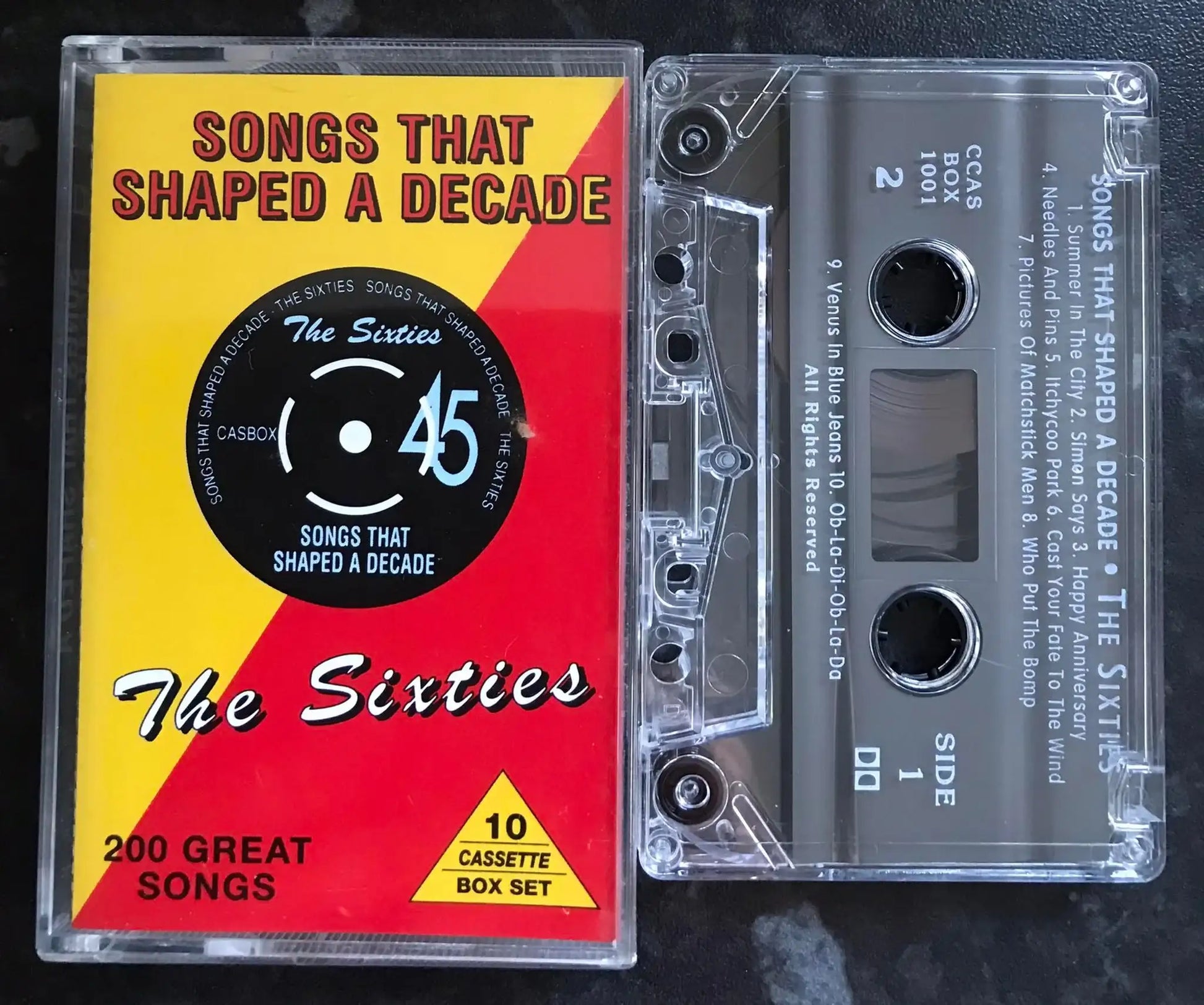 Songs That Shaped a Decade The Sixties Cassette 2, Vintage Cassette Magretro