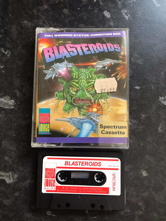 Blasteroids, ZX Spectrum by Image Works (RARE) -Working Magretro