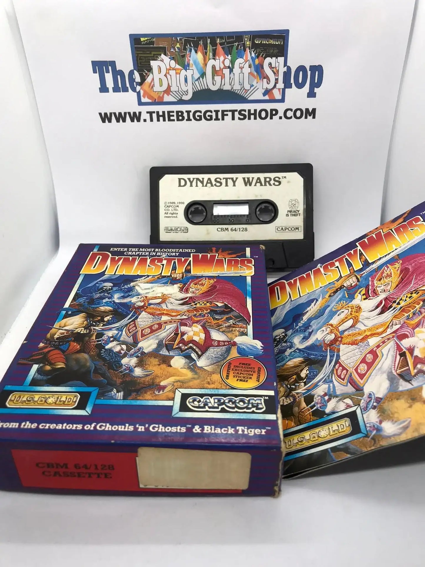 Dynasty Wars, C64, Released by US Gold (ULTRA RARE), WORKING Magretro
