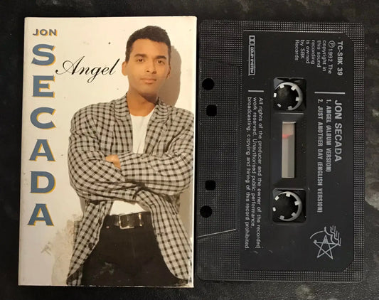 Jon Secada, Angel Single, SBK Records, 7243 8 80435 4 0, Vintage Cassette Magretro