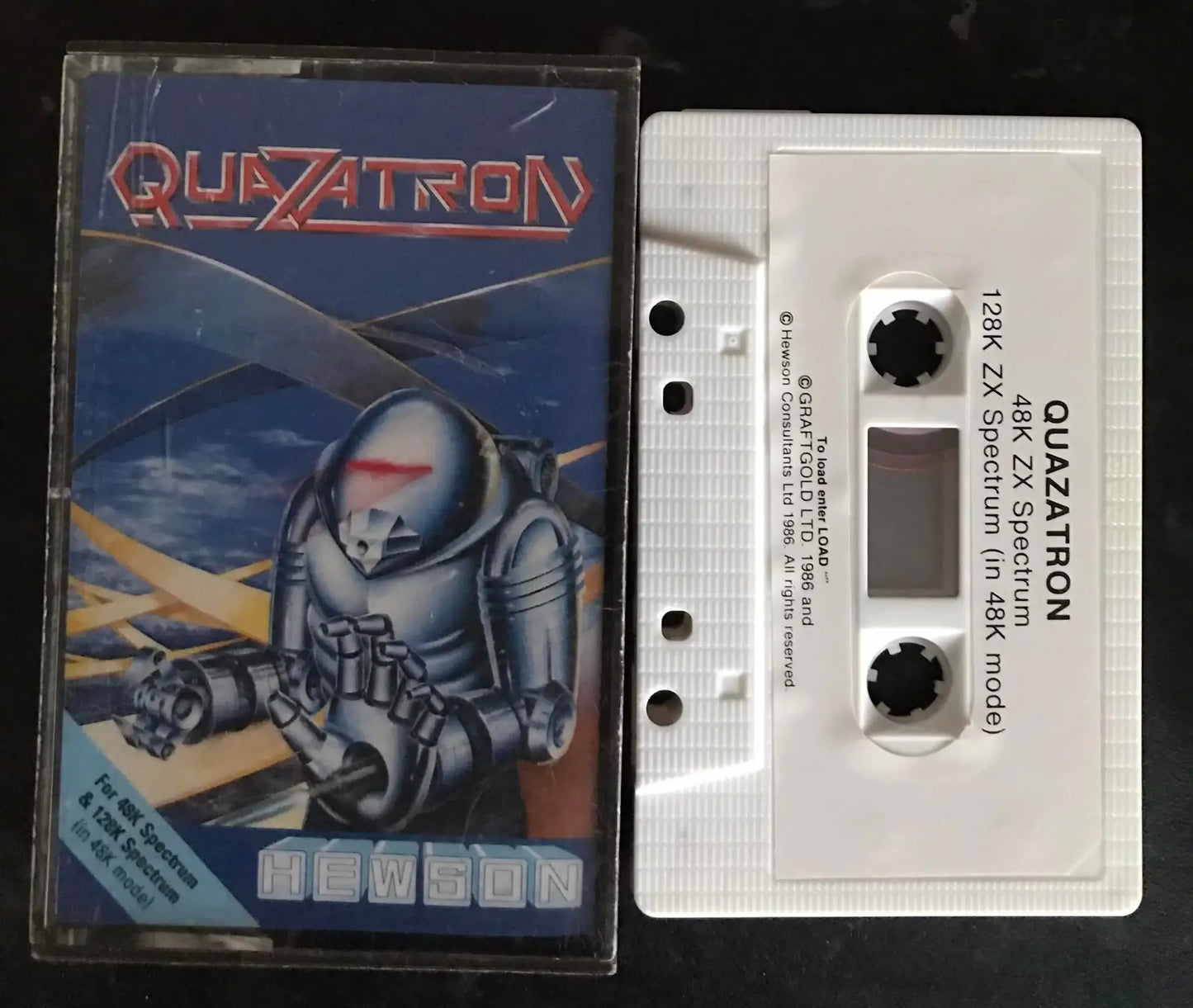 Quazatron by Hewson Consultants (RARE), ZX Spectrum Game, Working Magretro