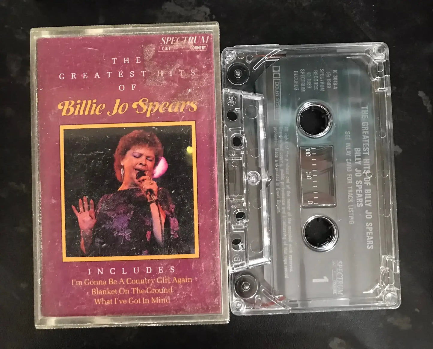 The Greatest Hits of Billie Jo Spears Album, k3018-4, Spectrum, Vintage Cassette Magretro