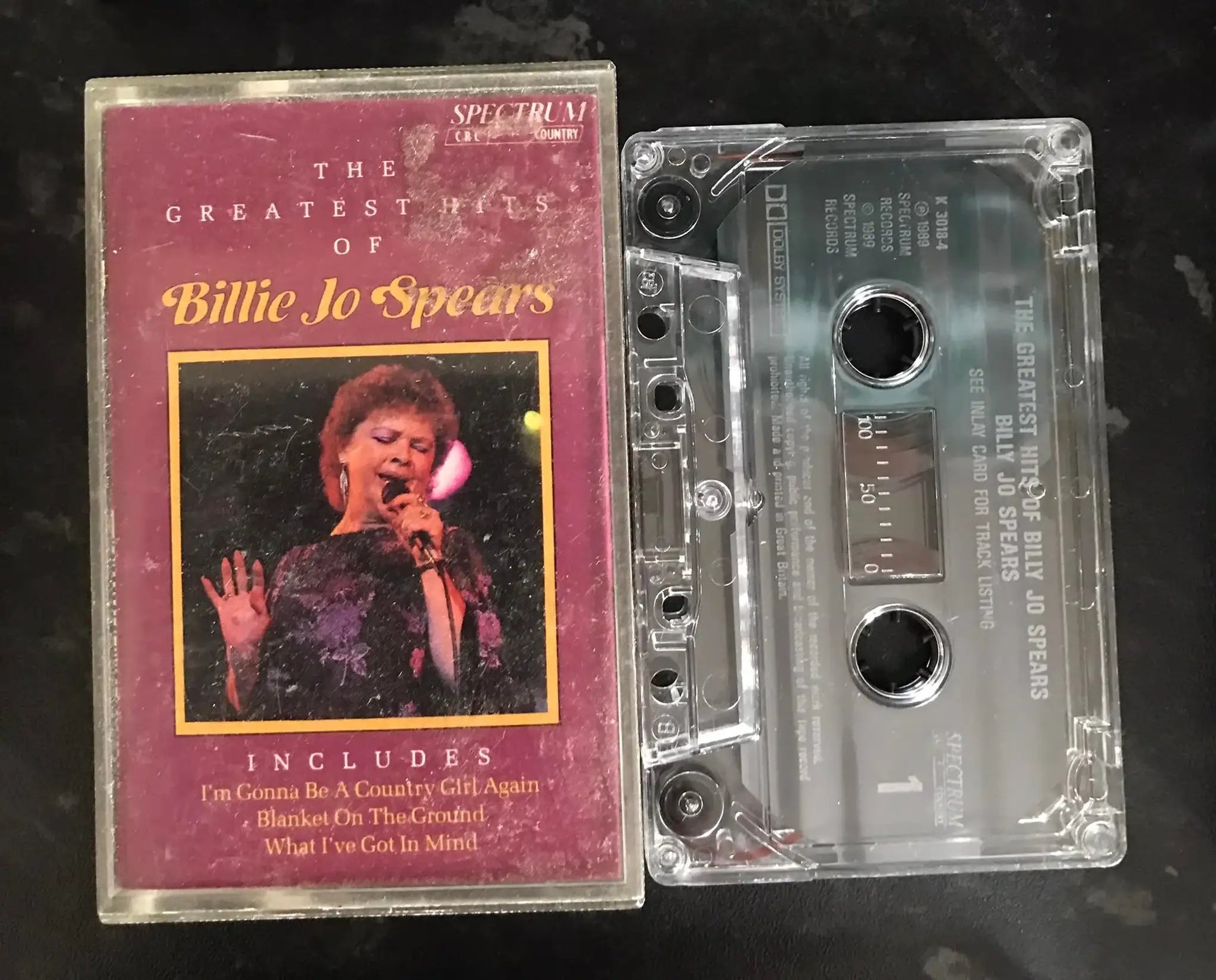 The Greatest Hits of Billie Jo Spears Album, k3018-4, Spectrum, Vintage Cassette Magretro