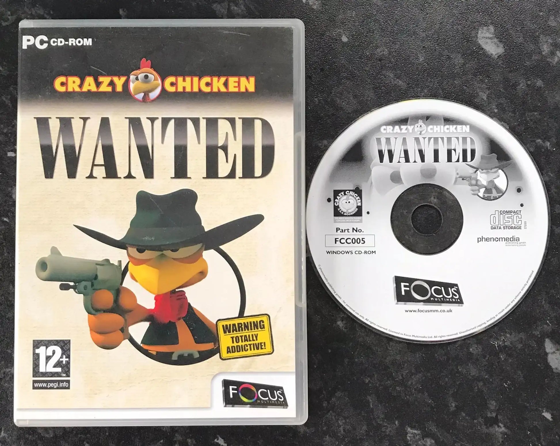 Crazy Chicken Wanted, UK PAL, PC Game Magretro