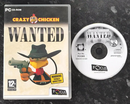 Crazy Chicken Wanted, UK PAL, PC Game Magretro