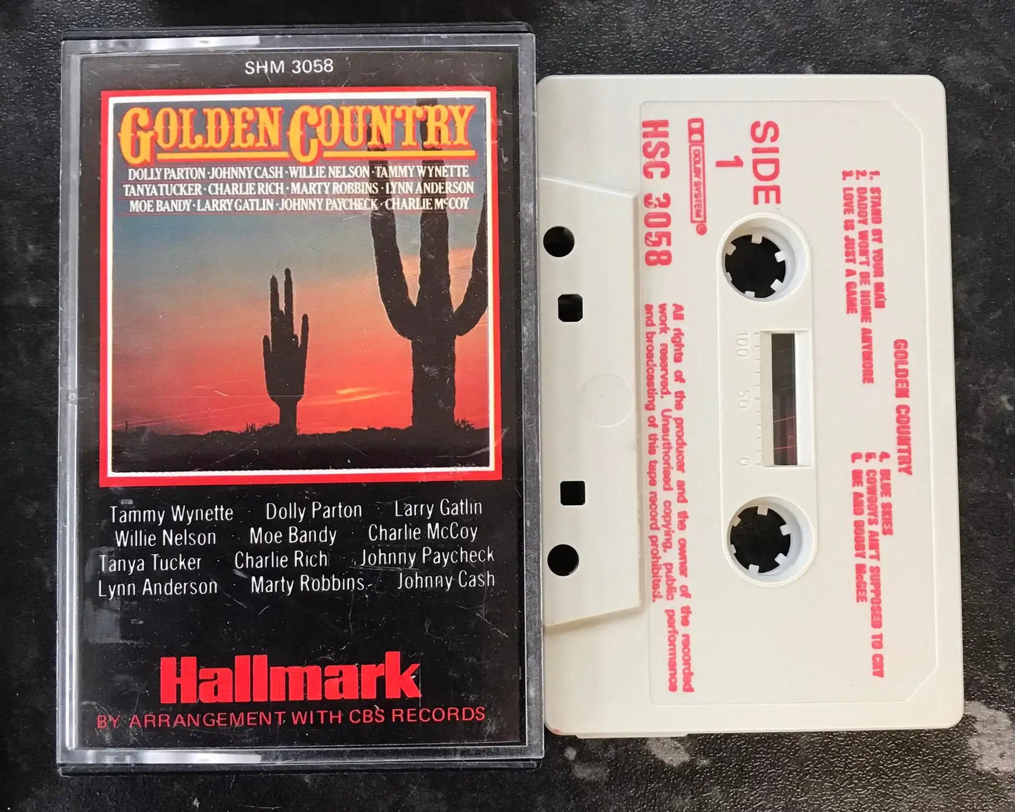 Golden Country Album, Hallmark Label, HSC 3058, Vintage Cassette Magretro