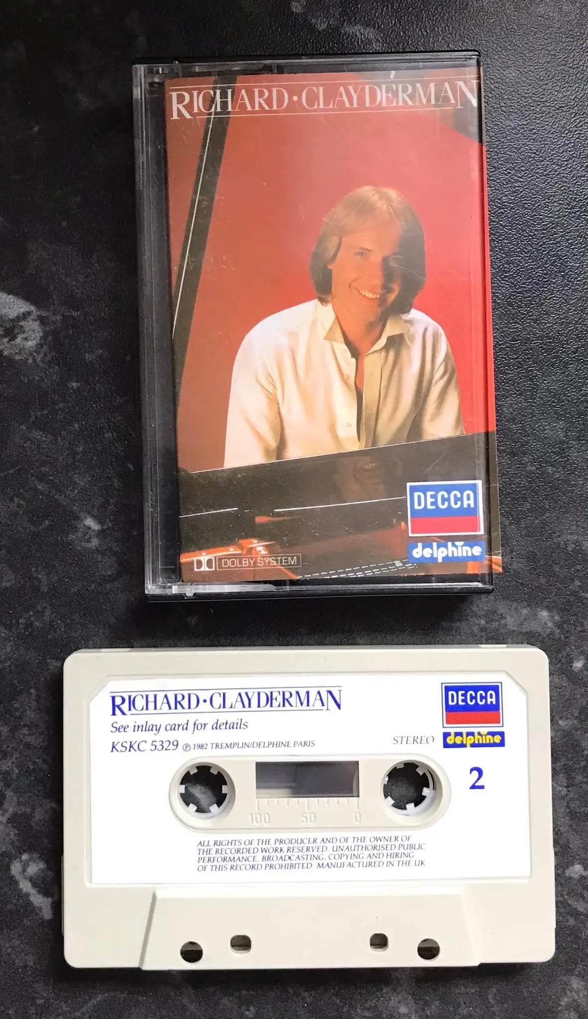 Richard Clayderman, Self Titled Album, Decca, KSKC 5329, Vintage Cassette Magretro