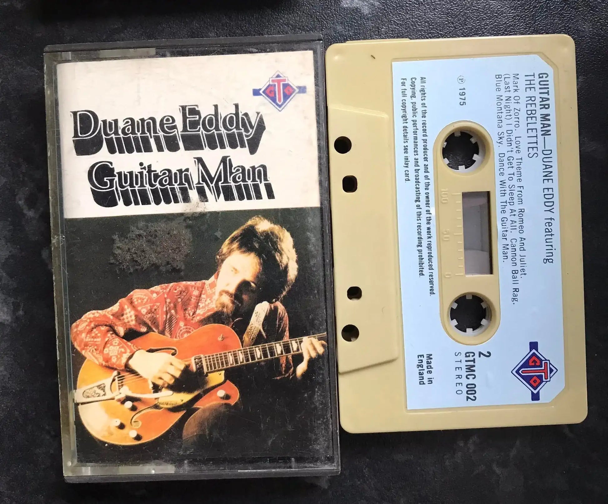 Duane Eddy, Guitar Man Album, GTO, GTMC 002, Vintage Cassette Magretro