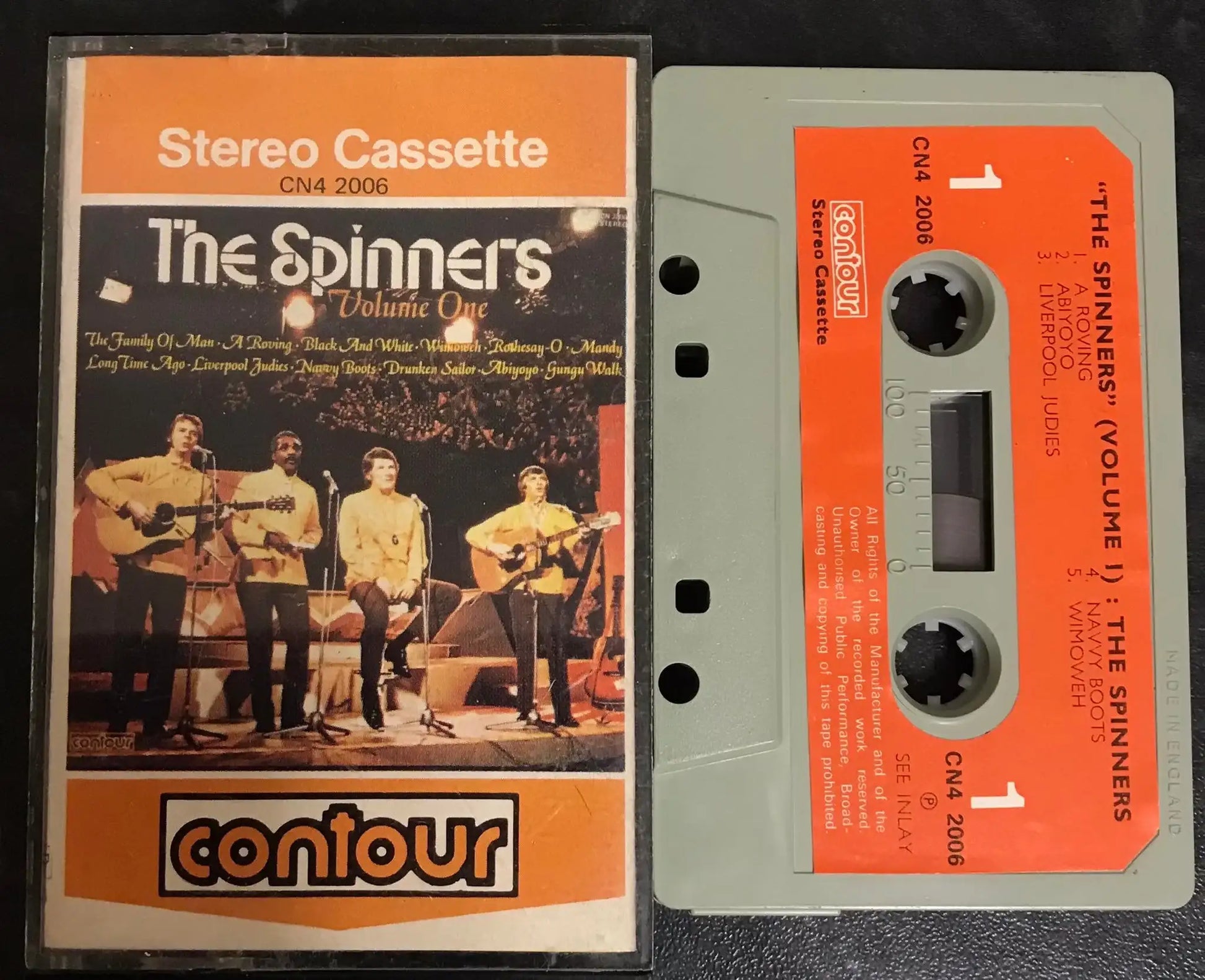 The Spinners Album, Volume 1, Contour label, CN4 2006, Vintage Cassette Magretro