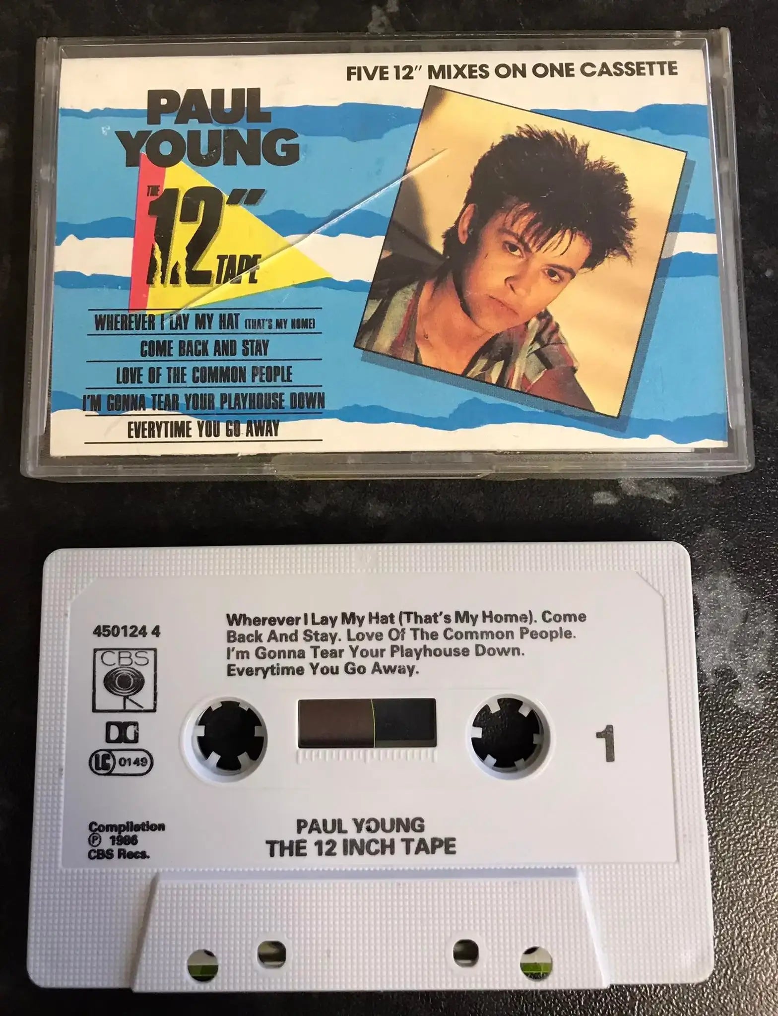 Paul Young, The 12 '' Tape Album, CBS, 450124-4, 450124 4, Vintage Cassette Magretro