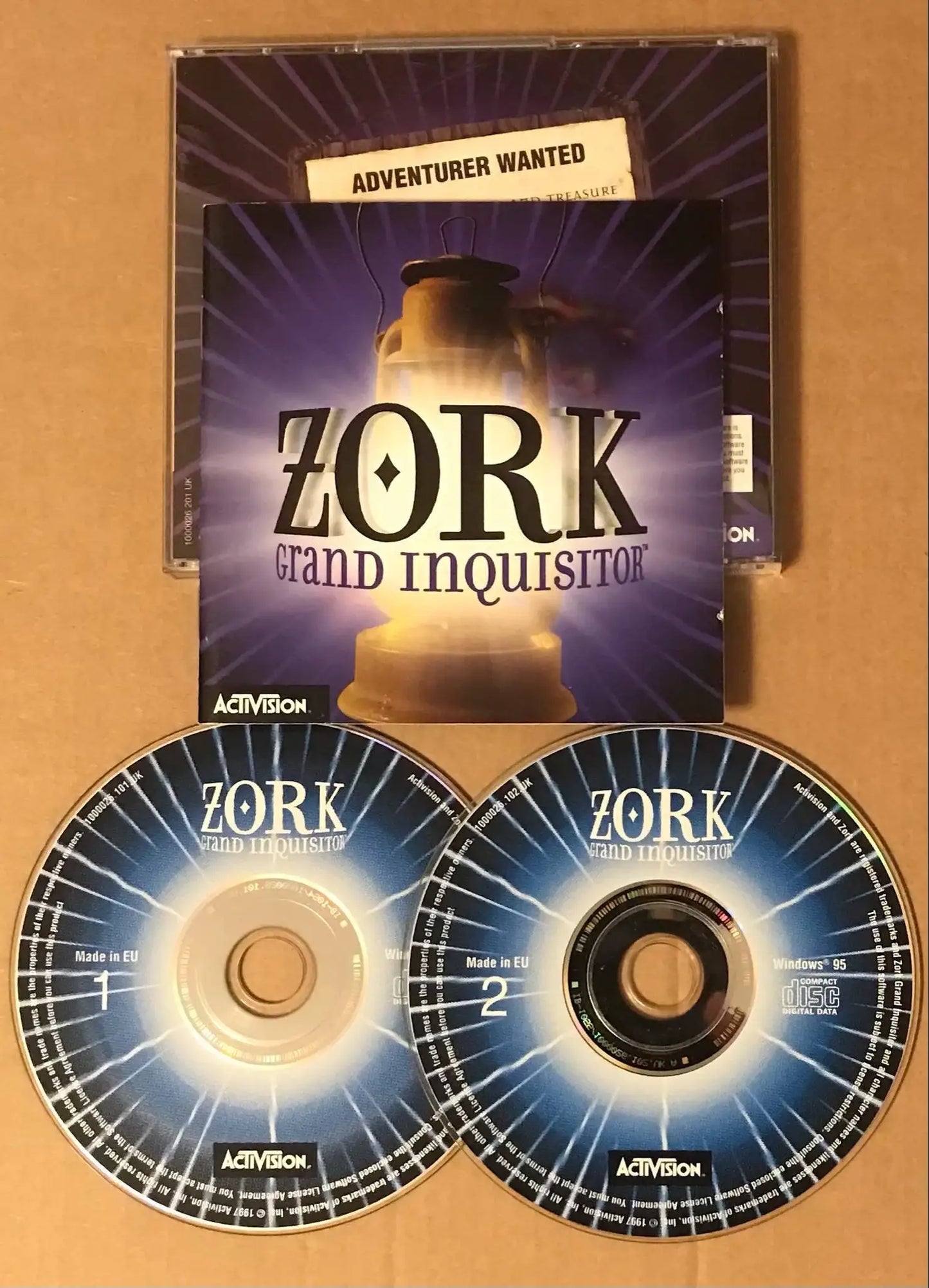 Vintage 1997 Activision- Zork Grand inquisitor Windows 95 - PC CD-Rom game Magretro