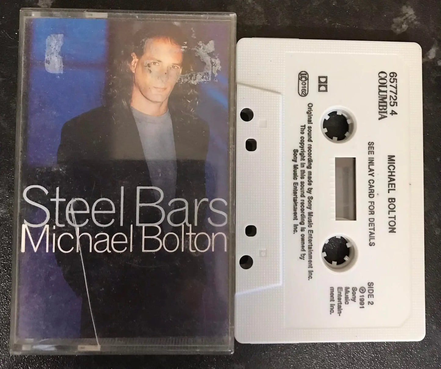 Michael Bolton, Steel Bars Single, COLUMBIA, 657725 4, Vintage Cassette Magretro