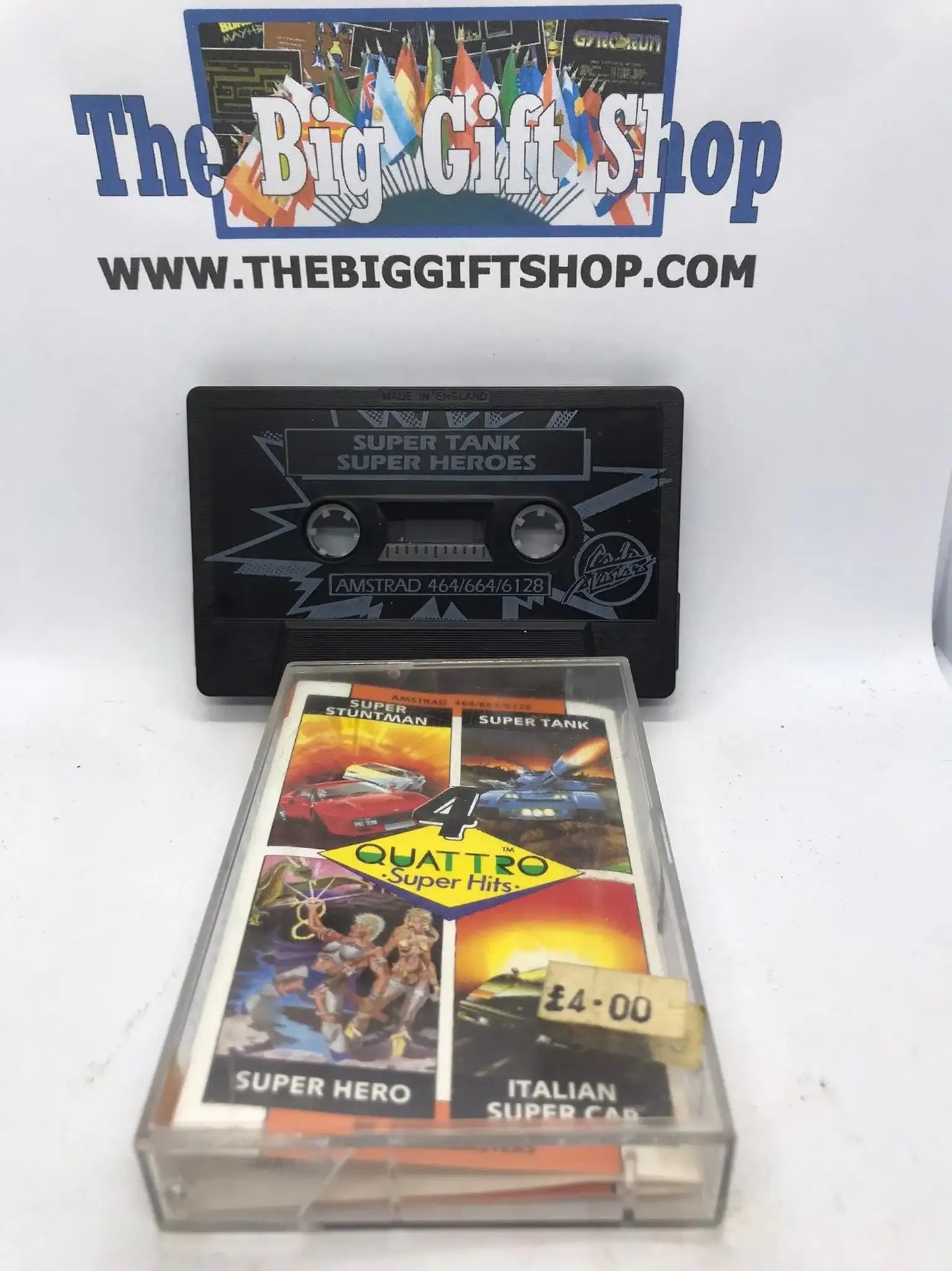 Quattro, 4 Super Hits, CPC 464 / 664, Released by Codemasters (RARE) Magretro