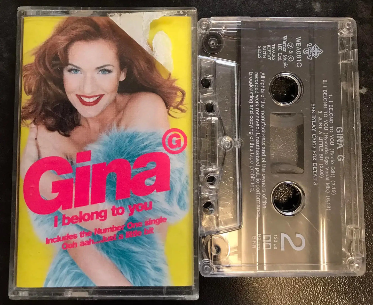 Gina G, I belong to You Single, Eternal Label, wea081c, Vintage Cassette Magretro