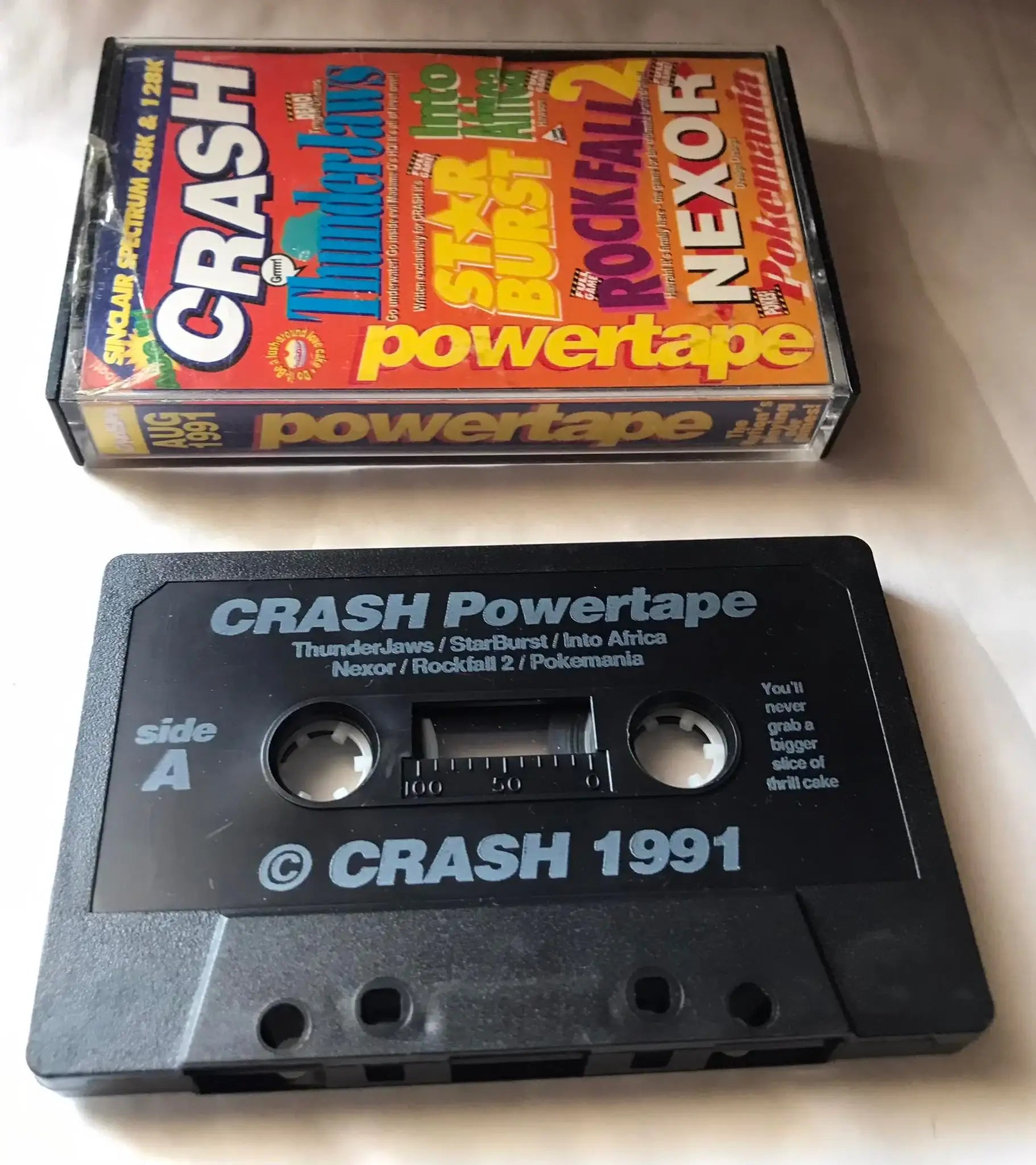 Crash, magazine Tape, Powertape, August 1991 Magretro