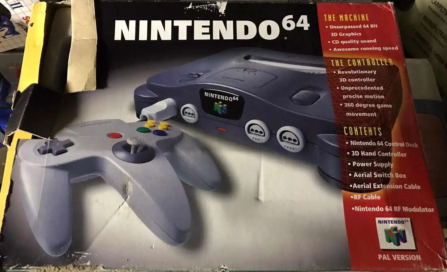 Vintage Nintendo 64 Console UK PAL Boxed Magretro