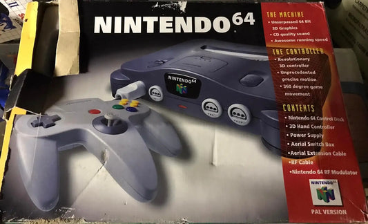 Vintage Nintendo 64 Console UK PAL Boxed Magretro