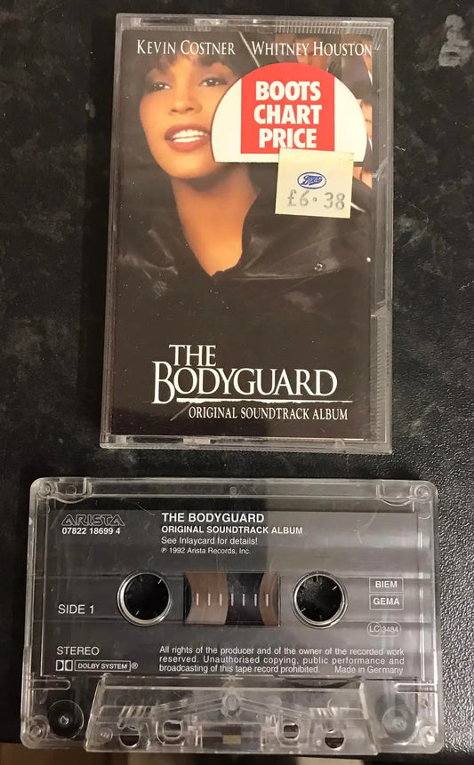 The Bodyguard Original Soundtrack Album, ARISTA, 07822 186994, Vintage Cassette Magretro