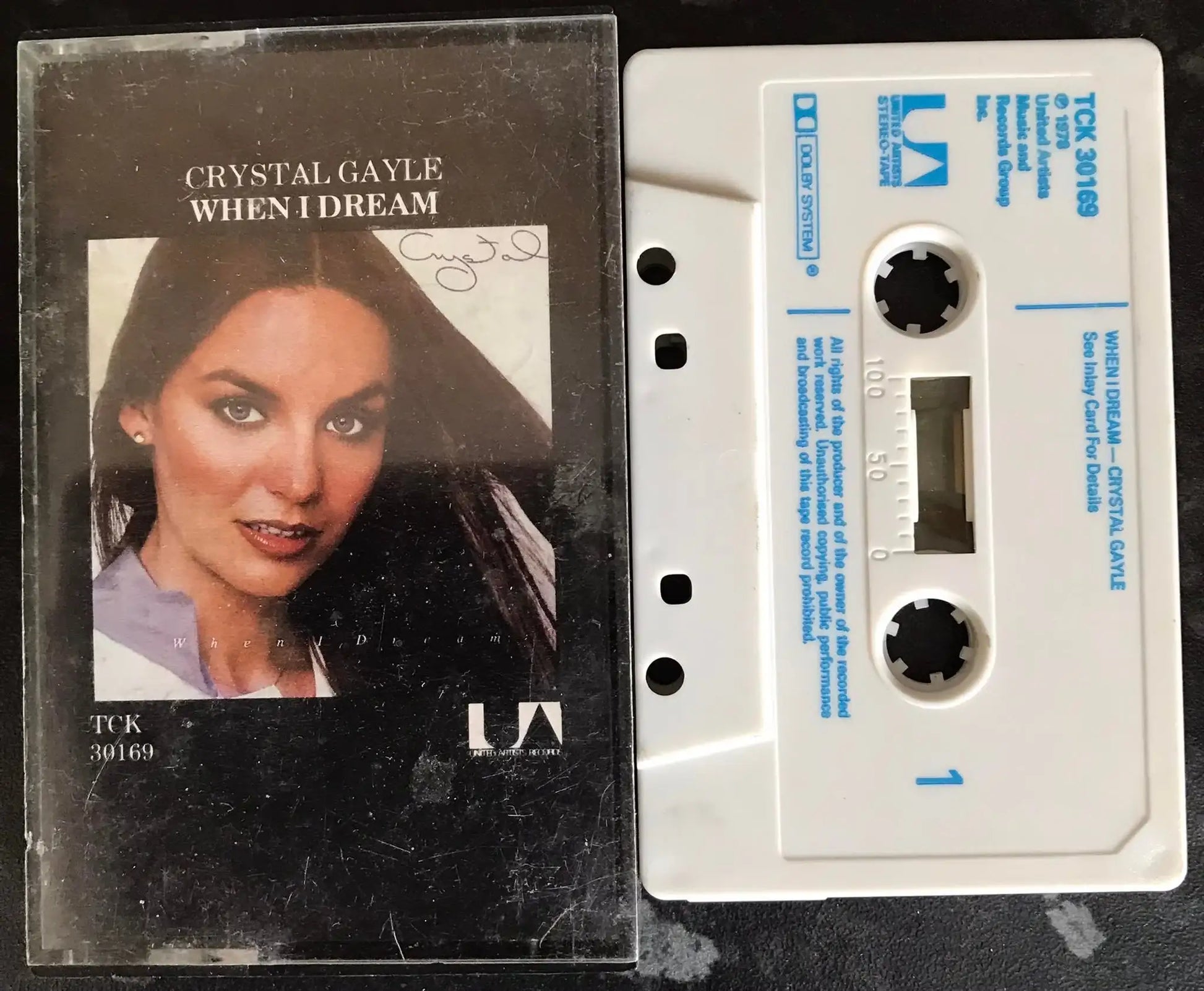 Crystal Gayle, When I Dream Album, UA, TCK 30169, Vintage Cassette Magretro
