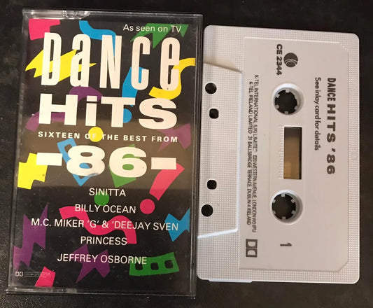 K-Tel Dance Hits 86 Album,CE 2344, Vintage Cassette Magretro